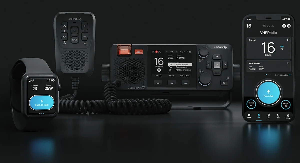 X100 combined Class D VHF, DSC, 5W AIS Radio with Connect-X App